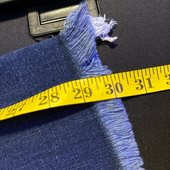 Flying Monkey Dark Blue Distressed Straight Leg Jeans Size 26 - Picture 6 of 6